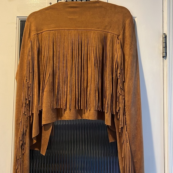 Faux Suede Fringe Jacket - Picture 2 of 5